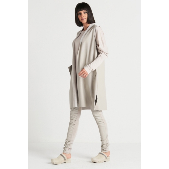 🆕️ PLANET by Lauren G. Vegan Leather Sleeveless Vest Size O/S fits XS-XLColor - Picture 7 of 11